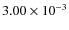 $3.00\times10^{-3}$