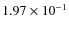 $1.97\times10^{-1}$
