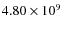 $4.80\times10^{9}$