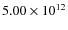 $5.00\times10^{12}$
