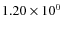 $1.20\times10^{0}$