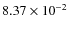 $8.37\times10^{-2}$