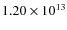 $1.20\times10^{13}$