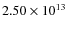 $2.50\times10^{13}$