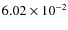 $6.02\times10^{-2}$