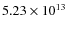 $5.23\times10^{13}$