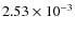$2.53\times10^{-3}$