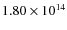 $1.80\times10^{14}$