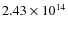 $2.43\times10^{14}$