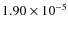 $1.90\times10^{-5}$
