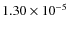 $1.30\times10^{-5}$