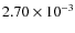 $2.70\times10^{-3}$