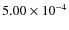 $5.00\times10^{-4}$