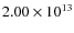 $2.00\times10^{13}$