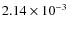 $2.14\times10^{-3}$