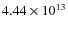 $4.44\times10^{13}$