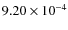 $9.20\times10^{-4}$