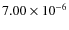 $7.00\times10^{-6}$