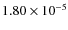 $1.80\times10^{-5}$