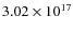 $3.02\times10^{17}$