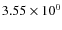 $3.55\times10^{0}$