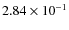 $2.84\times10^{-1}$