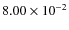 $8.00\times10^{-2}$