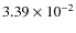 $3.39\times10^{-2}$
