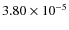 $3.80\times10^{-5}$