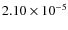 $2.10\times10^{-5}$