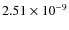 $2.51\times10^{-9}$