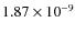 $1.87\times10^{-9}$