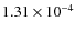 $1.31\times10^{-4}$