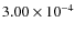 $3.00\times10^{-4}$