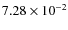 $7.28\times10^{-2}$