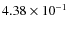 $4.38\times10^{-1}$