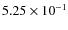 $5.25\times10^{-1}$