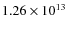 $1.26\times10^{13}$