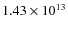 $1.43\times10^{13}$