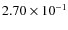 $2.70\times10^{-1}$