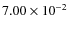 $7.00\times10^{-2}$
