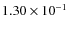 $1.30\times10^{-1}$