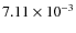 $7.11\times10^{-3}$