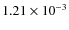 $1.21\times10^{-3}$