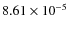 $8.61\times10^{-5}$