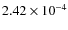 $2.42\times10^{-4}$