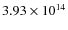 $3.93\times10^{14}$