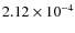 $2.12\times10^{-4}$