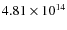 $4.81\times10^{14}$
