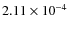 $2.11\times10^{-4}$